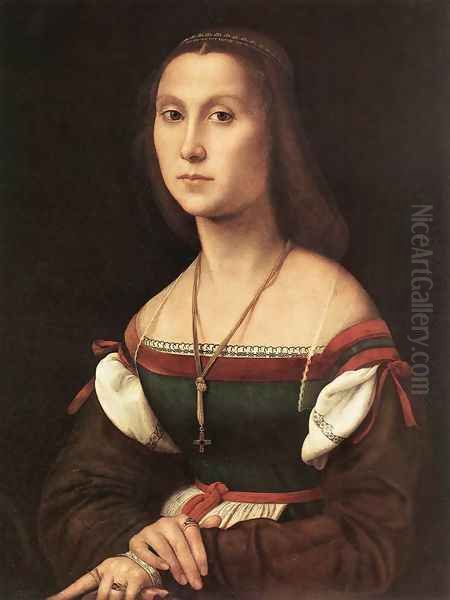 Portrait of a Woman (La Muta) Oil Painting by Raphael