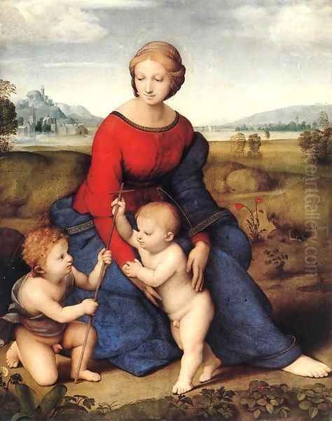 Madonna of Belvedere (Madonna del Prato) Oil Painting by Raphael