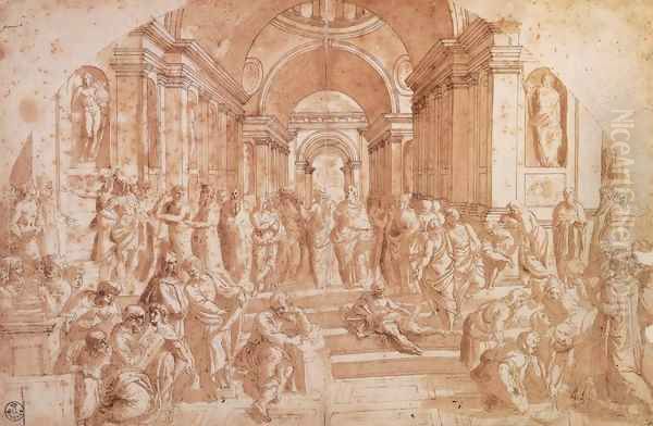 The School of Athens Oil Painting by Raphael