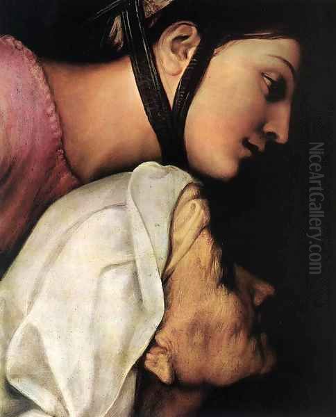 Madonna dell'Impannata (detail) Oil Painting by Raphael