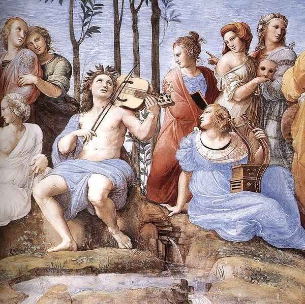 The Parnassus (detail) Oil Painting by Raphael