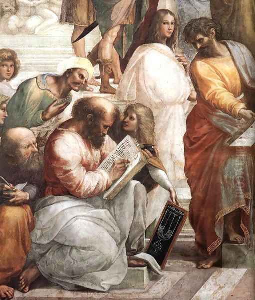 The School of Athens (detail) 3 Oil Painting by Raphael