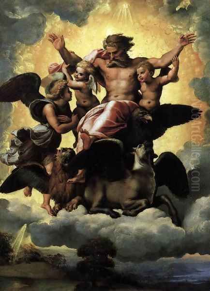 The Vision of Ezekiel 2 Oil Painting by Raphael