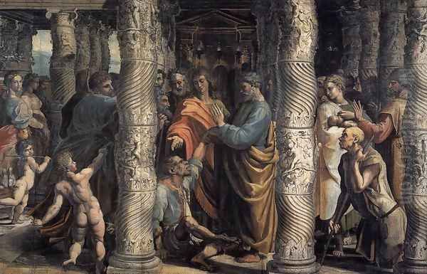 Healing of the Lame Man 2 Oil Painting by Raphael