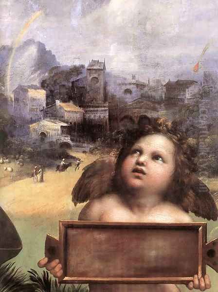 The Madonna of Foligno (detail) Oil Painting by Raphael