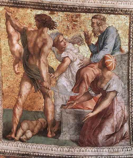 The Judgment of Solomon (ceiling panel) 2 Oil Painting by Raphael
