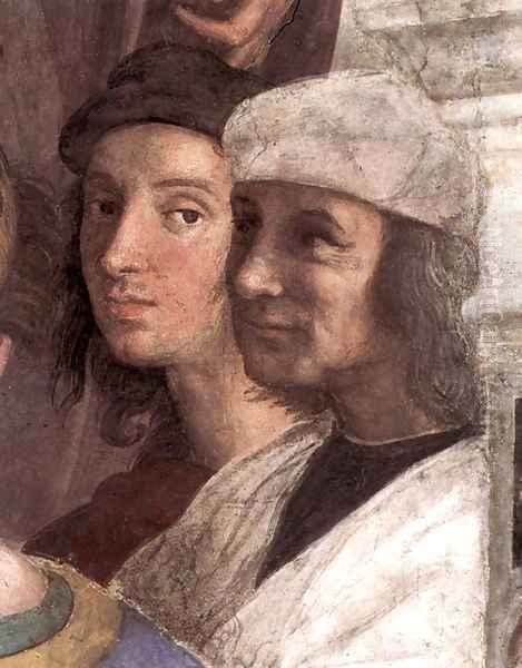 The School of Athens (detail) 7 Oil Painting by Raphael