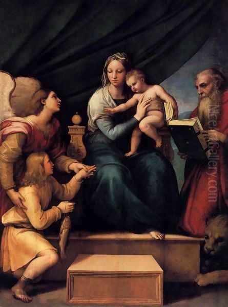 Madonna with the Fish 2 Oil Painting by Raphael