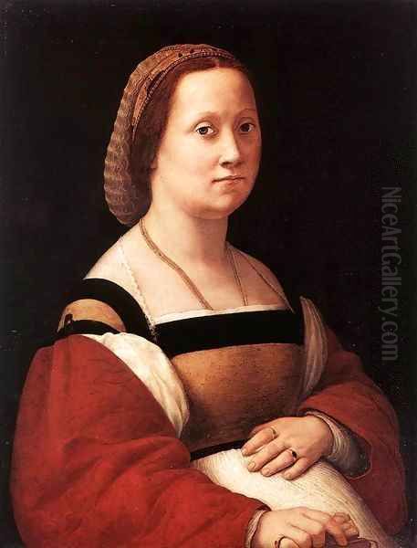 Portrait of a Woman (La Donna Gravida) 2 Oil Painting by Raphael