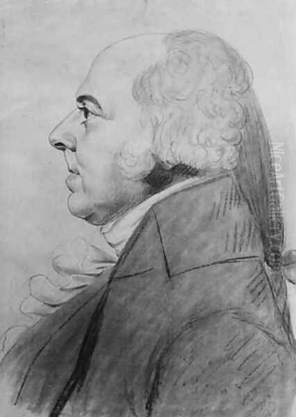 John Adams Oil Painting by Charles Balthazar J. F. Saint-Memin