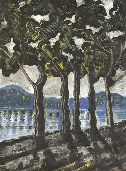 Vizparti Taj Oil Painting by Hugo Scheiber