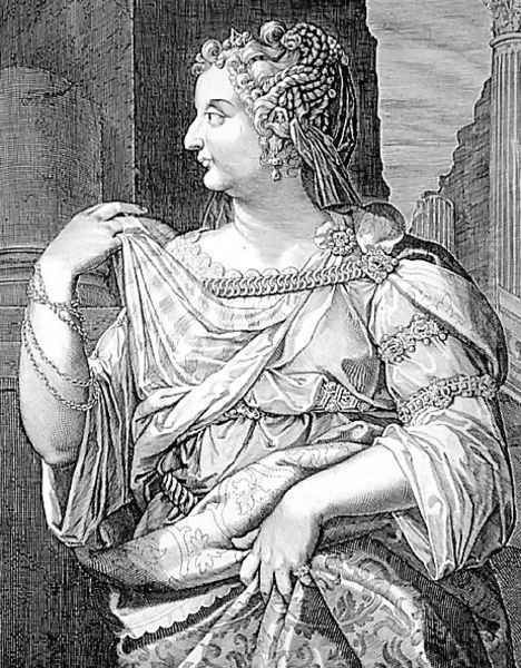 Domitia Longina wife of Domitian Oil Painting by Aegidius Sadeler or Saedeler