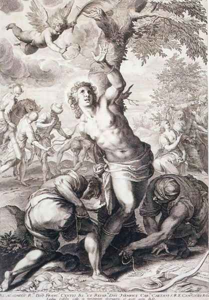 The Martyrdom of St Sebastian Oil Painting by Aegidius Sadeler or Saedeler