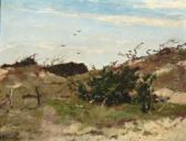 Duinlandschap Oil Painting by Johan Frederik Corn. Scherrewitz