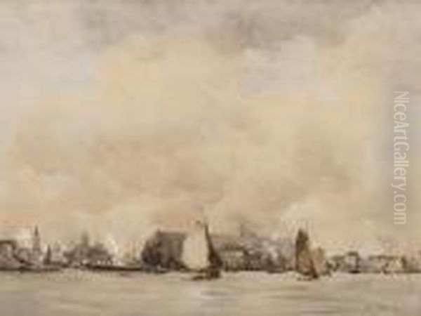 Shell Fisher Oil Painting by Johan Frederik Corn. Scherrewitz