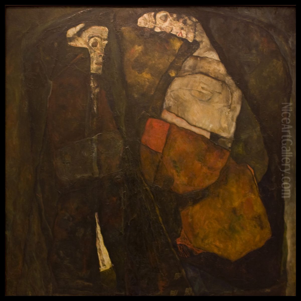Schwangere Und Tod Oil Painting by Egon Schiele