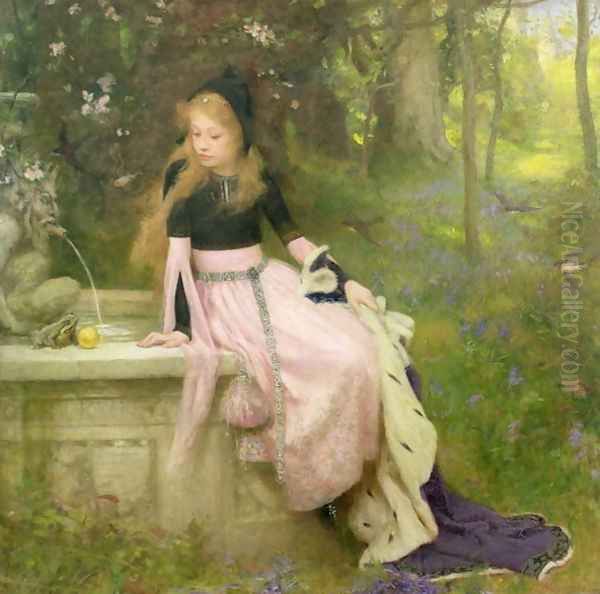 The Princess and the Frog, 1894 Oil Painting by William Robert Symonds