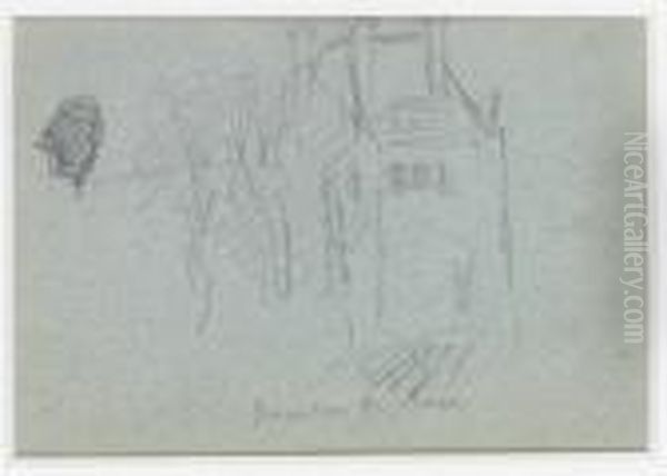 Pavillon De Rose Oil Painting by Helene Schjerfbeck