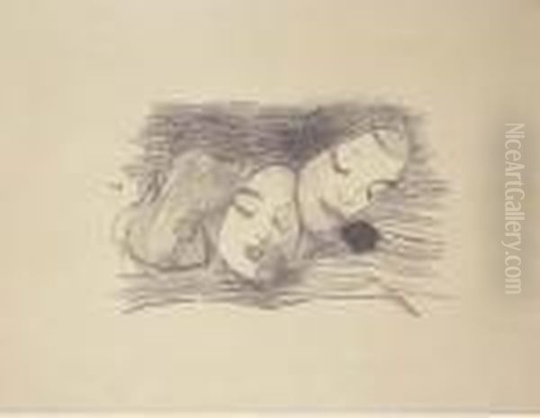 Kuvakirja (the Picture Book) Oil Painting by Helene Schjerfbeck