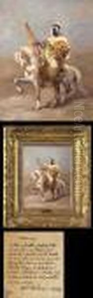 Beduine Zu Pferd Oil Painting by Adolf Schreyer