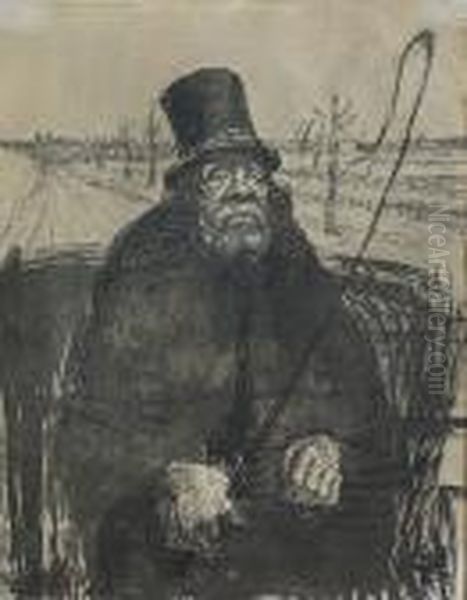 Der Kutscher. Oil Painting by Johann Robert Schuerch