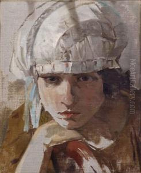 Figura Femminile Oil Painting by Eugenio Scorzelli