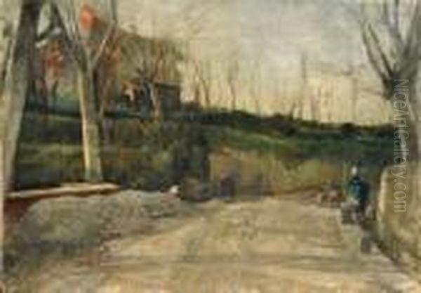 Sulla Strada Dei Camaldoli Oil Painting by Eugenio Scorzelli