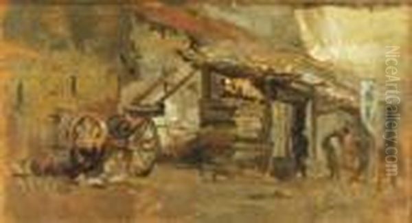 Senza Titolo Oil Painting by Eugenio Scorzelli