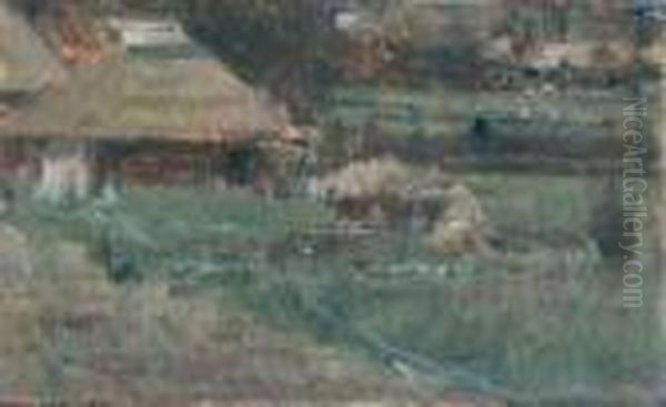 Campagna Di Secondigliano Oil Painting by Eugenio Scorzelli