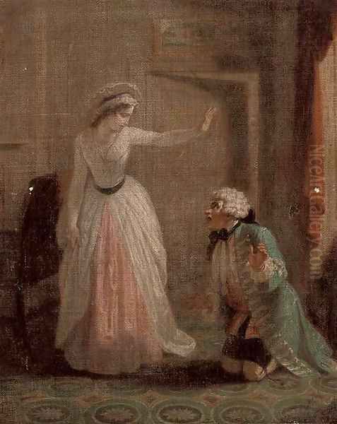 Scene from Samuel Richardson's Pamela Oil Painting by Robert Smirke