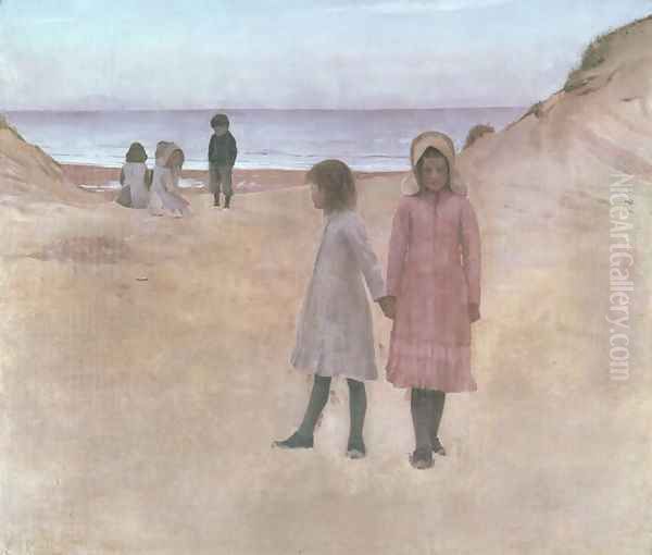 The Two Sisters, 1882 Oil Painting by William Stott Of Oldham