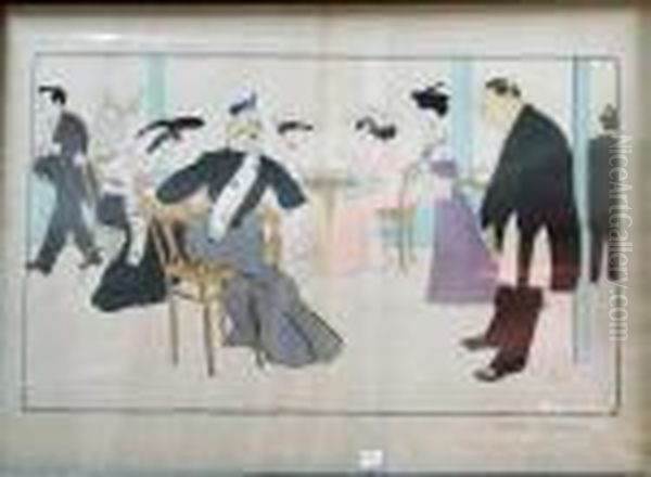 Palais Des Glaces Oil Painting by Georges Goursat Sem