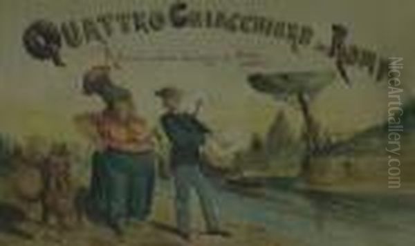 Quattro Chiacchiere
Su Roma Oil Painting by Georges Goursat Sem