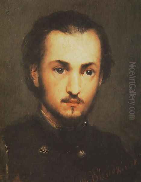 Portrait of Orlowski Oil Painting by Wincenty Slendzinski