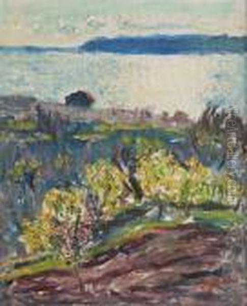 Les Amandiers En Fleurs Oil Painting by Rene Seyssaud