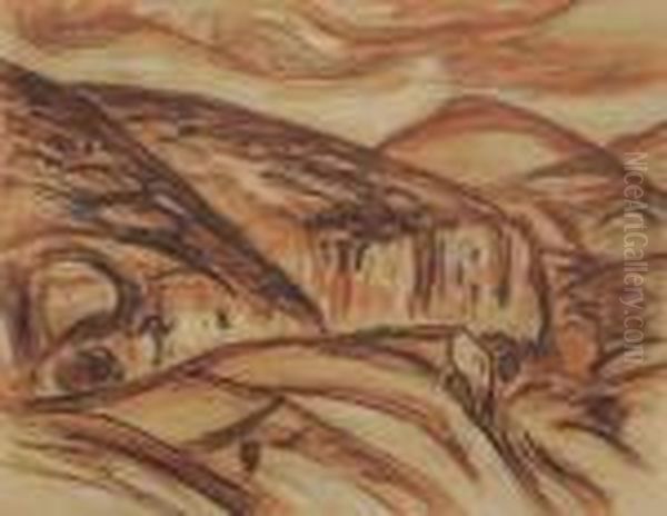 Paysage Montagneux Oil Painting by Rene Seyssaud