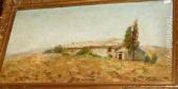 La Ferme. Oil Painting by Rene Seyssaud