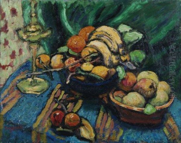 Nature Morte Aux Fruits Oil Painting by Rene Seyssaud