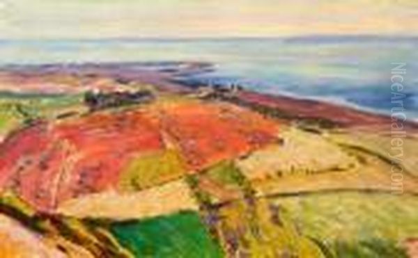 L'etang De Berre Oil Painting by Rene Seyssaud