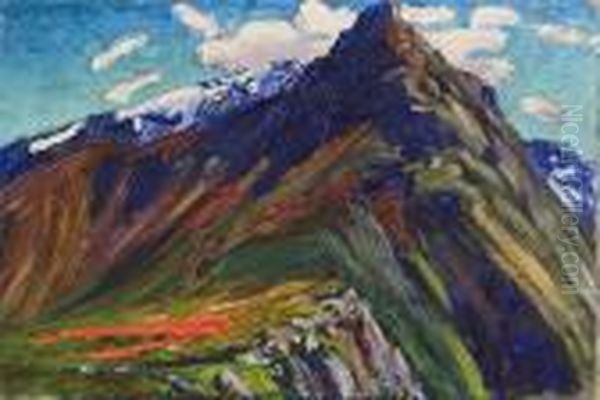 Le Pic Du Sappey. Oil Painting by Rene Seyssaud