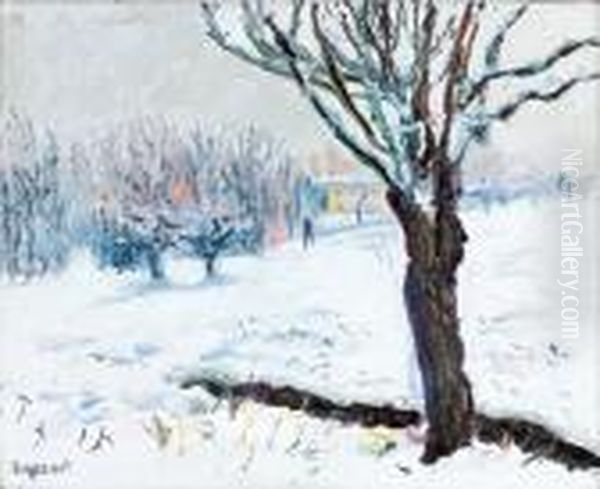 Paysage De Neige Oil Painting by Rene Seyssaud