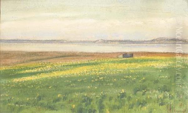 Paysage Au Bord D'un Fleuve Oil Painting by Rene Seyssaud