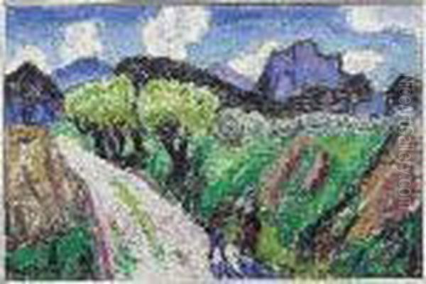 Sentier En Provence Oil Painting by Rene Seyssaud