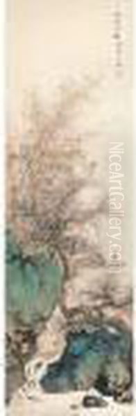 Autumn Boating Oil Painting by Chen Shaomei