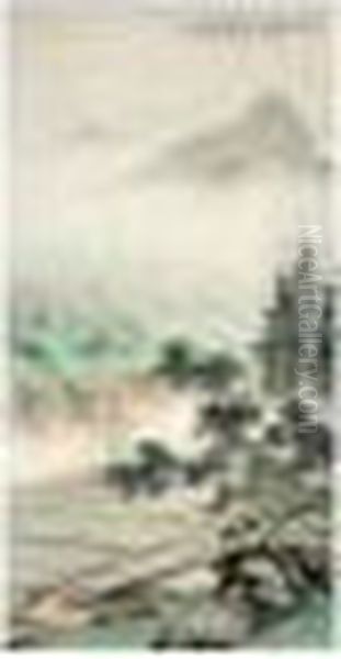 Early Spring In Jiangnan Oil Painting by Chen Shaomei