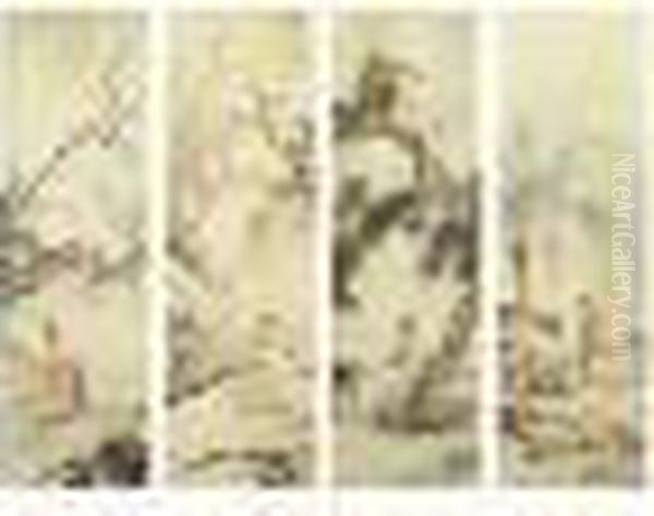 Gentlemen Oil Painting by Chen Shaomei