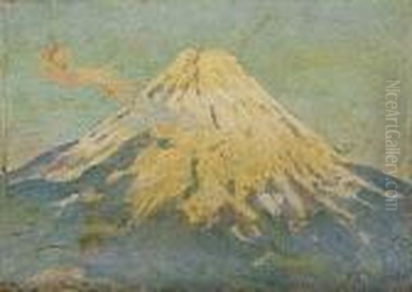 Snow-capped Mountain Oil Painting by Joseph Henry Sharp