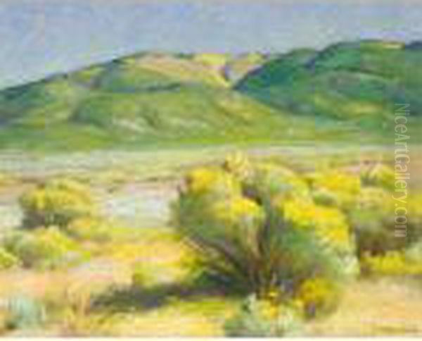 Rabbit Brush Oil Painting by Joseph Henry Sharp