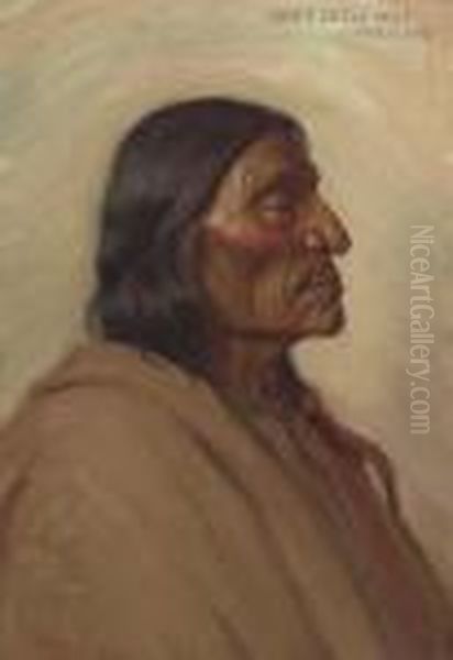 Chief Little Wolf Oil Painting by Joseph Henry Sharp