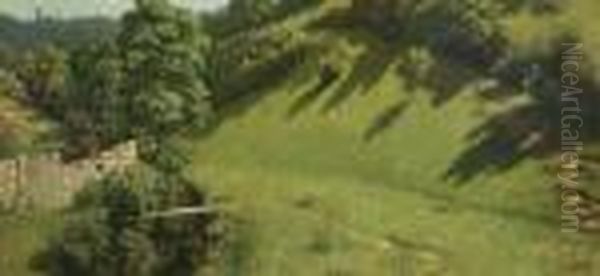 ''rothenburg, Bavaria'' Oil Painting by Joseph Henry Sharp